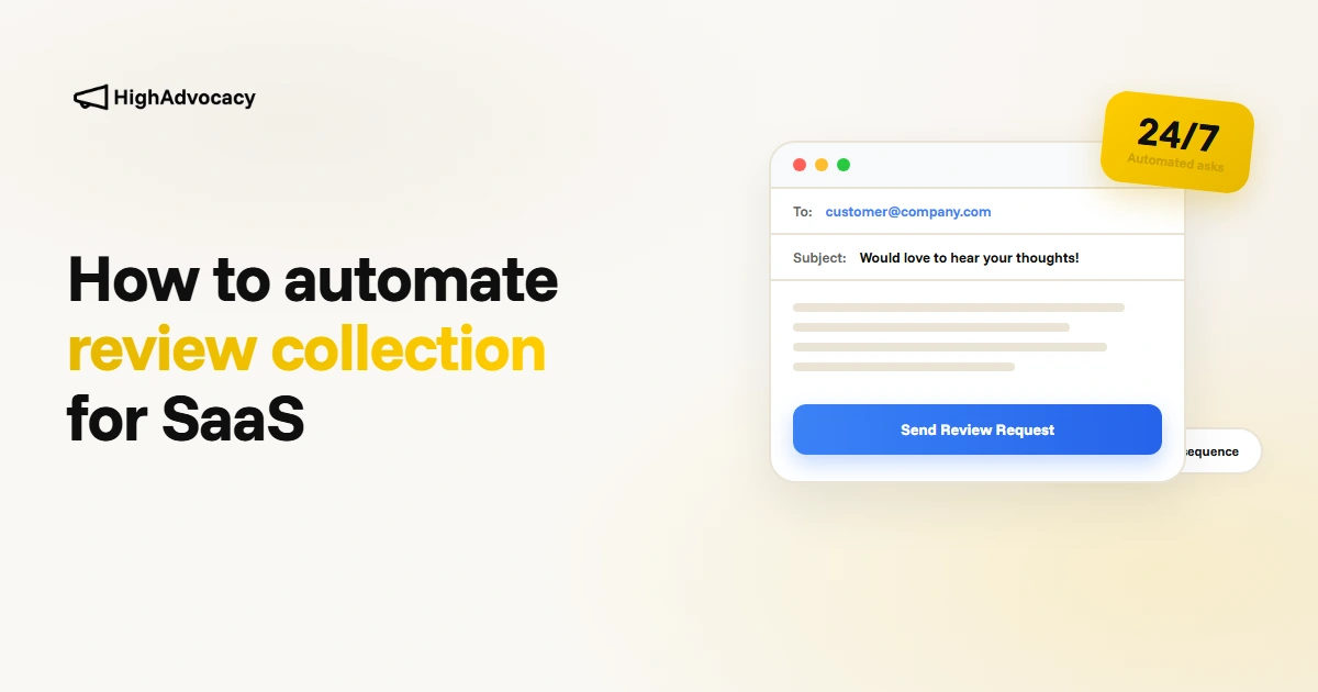 Automated review collection pipeline for SaaS