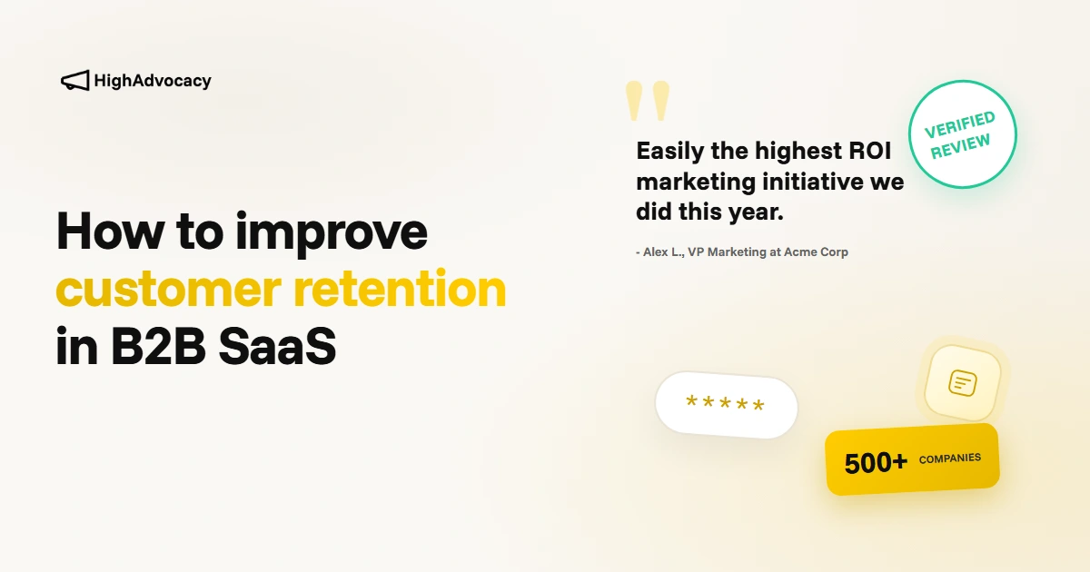 How to improve customer retention strategies for B2B SaaS