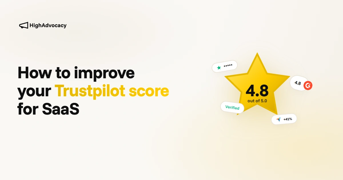 How to improve Trustpilot score for SaaS