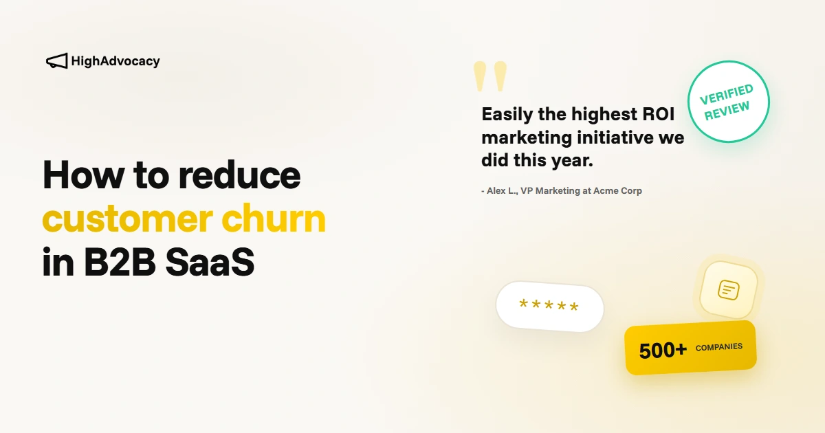 How to reduce customer churn strategies for B2B SaaS companies