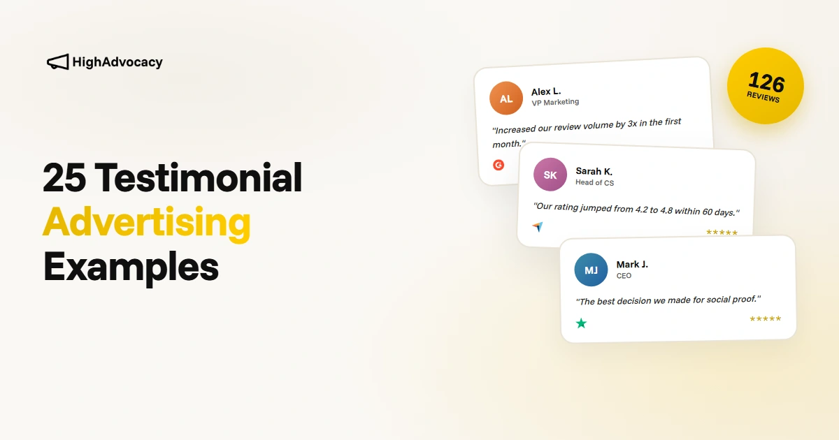 25 testimonial advertising examples showing B2B SaaS companies converting with customer proof